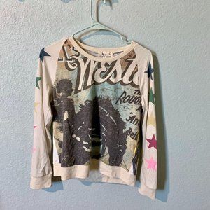Women's Long Sleeve Western Rodeo Bucking Bronco Shirt Large (L) New